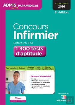 Bertrand.pt - Concours Infirmier Entree En Ifsi 1500 Test D'Aptitude 6e Edt 2016