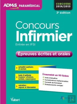 Bertrand.pt - Concours Infirmier Epreuves Ecrites Et Orale 40 Fiches 2015