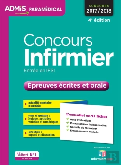 Bertrand.pt - Concours Infirmier Epreuves Ecrites Et Orale Essentiel En 40 Fiches 4e Edt