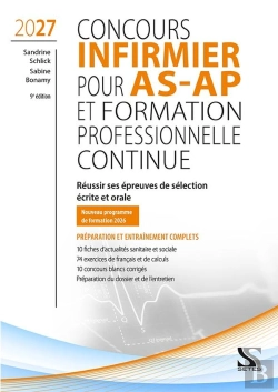 Bertrand.pt - Concours Infirmier Pour As-Ap Et Formation Professionnelle Continue 2027 : Epreuves De Sélection Écrite Et Orale