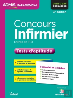 Bertrand.pt - Concours Infirmier Test D'Aptitude 22 Fiches 2015 2016 3e Edt
