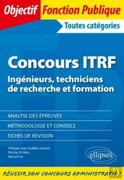 Bertrand.pt - Concours Itrf - Ingénieurs, Techniciens De Recherche Et Formation De Catégorie A, B Et C