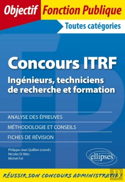 Bertrand.pt - Concours Itrf (Ingénieurs, Techniciens De Recherche Et Formation) De Catégorie A, B Et C