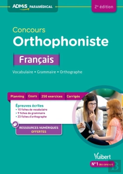 Bertrand.pt - Concours Orthophoniste Francais Vocabulaire Grammaire Orthographe 2e Edt