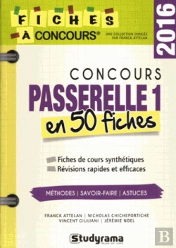 Bertrand.pt - Concours Passerelle 1 En 40 Fiches 2016