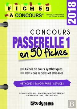 Bertrand.pt - Concours Passerelle 1 ; En 50 Fiches (Édition 2018)
