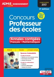 Concours Professeur Des Ecoles Annales 2016 Corrigees Francais Maths 3e Edt