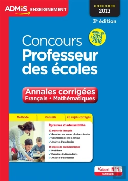 Bertrand.pt - Concours Professeur Des Ecoles Annales 2016 Corrigees Francais Maths 3e Edt