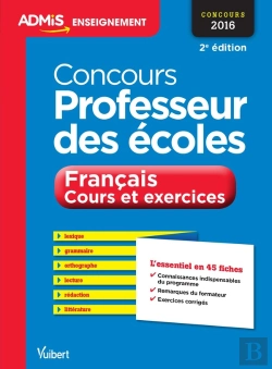Bertrand.pt - Concours Professeur Des Ecoles Francais Cours Et Exercices 48 Fiches 2e Edt