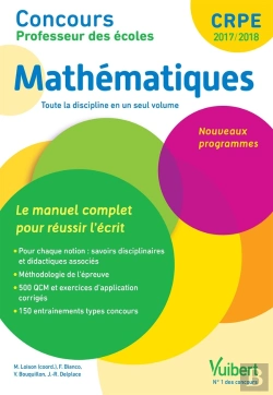 Bertrand.pt - Concours Professeur Des Ecoles Mathematiques Le Manuel Complet Reussir Ecrit
