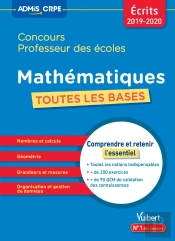 Concours Professeur Des Écoles ; Mathématiques ; Toutes Les Bases (Écrits 2019)