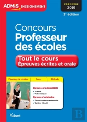 Concours Professeur Des Ecoles Tout Le Cours Epreuves Ecrites Et Orales 3e Edt