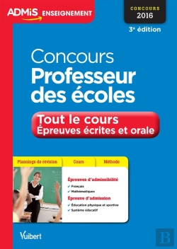 Bertrand.pt - Concours Professeur Des Ecoles Tout Le Cours Epreuves Ecrites Et Orales 3e Edt