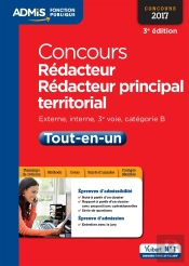 Concours Redacteur Et Redacteur Principal Territorial Cat B Tout En Un 3e Edt