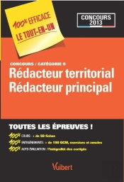 Concours Redacteur Territorial Cat B 100% Efficace