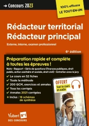 Concours Rédacteur Territorial Et Rédacteur Principal : Catégorie B ; Préparation Rapide Et Complète