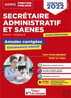 Bertrand.pt - Concours Sa Et Saenes - Annales Corrigees - Categorie B - Admis