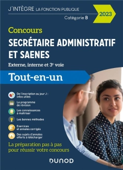 Bertrand.pt - Concours Secretaire Administratif Et Saenes - 2023 - Tout-En-Un