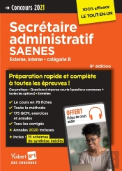Concours Secrétaire Administratif Et Saenes ; Categorie B ; Préparation Rapide Et Complète À Toutes Les Épreuves !