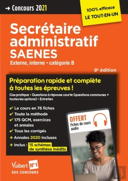 Bertrand.pt - Concours Secrétaire Administratif Et Saenes ; Categorie B ; Préparation Rapide Et Complète À Toutes Les Épreuves !