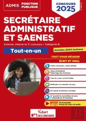 Concours Secrétaire Administratif Et Saenes - Catégorie B - Tout-En-Un : Externe Et Interne - Concours 2025 - Tout Le Cours En Audio