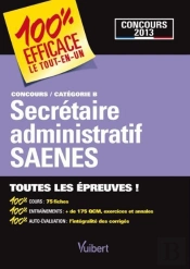Concours Secrétaire Administratif Et Saenes ; Catégorie B