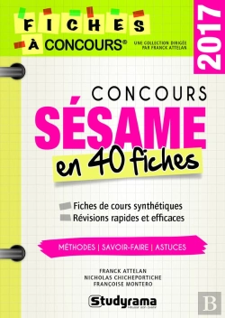 Bertrand.pt - Concours Sesame En 40 Fiches 2017