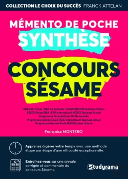 Bertrand.pt - Concours Sésame ; Mémento De Poche Synthèse