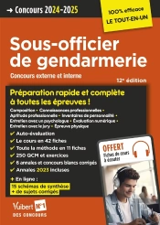 Concours Sous-Officier De Gendarmerie : Préparation Rapide Et Complète À Toutes Les Épreuves ; Annales 2023 : Gendarme Catégorie B Concours Externe Et Interne (Édition 2024/2025)