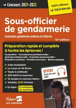 Bertrand.pt - Concours Sous-Officier De Gendarmerie ; Préparation Rapide Et Complète À Toutes Les Épreuves (Édition 2021/2022)