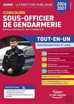 Bertrand.pt - Concours Sous-Officier De Gendarmerie : Tout-En-Un : Externe, Interne Et 3e Voie - Catégorie B (Édition 2026/2027)