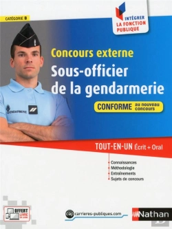 Bertrand.pt - Concours Sous-Officier De La Gendarmerie - Categorie B - N 23 (Integrer La Fonction Publique) 2016