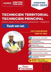 Concours Technicien Territorial - Technicien Principal - Categorie B - Tout-En-Un - Externe, Interne