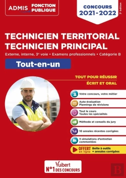 Bertrand.pt - Concours Technicien Territorial - Technicien Principal - Categorie B - Tout-En-Un - Externe, Interne