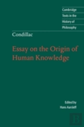 Condillac: Essay On The Origin Of Human Knowledge