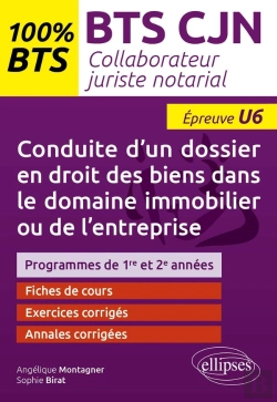 Bertrand.pt - Conduite D'Un Dossier En Droit Des Biens Dans Le Domaine Immobilier Ou De L'Entreprise (U6)