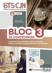 Conduite D'Un Dossier En Droit Des Biens Dans Le Domaine Immobilier Ou De L'Entrerpise, Bloc 3, Bts Cjn