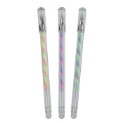 Conjunto de 3 canetas de gel multicoloridas - Twist Pen 
