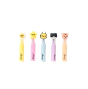 Conjunto de 5 marcadores em tons pastel – Live in colour