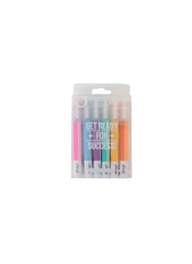 Conjunto de marcadores de tinta dupla – Para ideias que brilham com luz propria