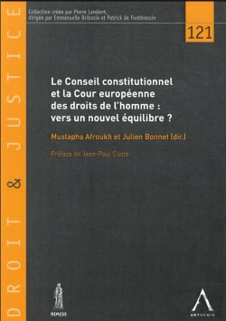 Bertrand.pt - Conseil Constitutionnel Et Cour Européenne Des Droits De L'Homme : Vers Un Nouvel Équilibre (T.121)