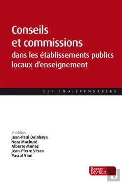 Bertrand.pt - Conseils Et Commissions Dans Les Eple (6e Édition)