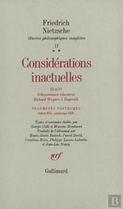 Bertrand.pt - Considerations Inactuelles Iii Et Iv