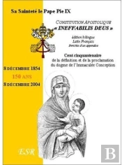 Constitution Apostolique 'Ineffabilis Deus', Proclamation Du Dogme De L'Immaculée Conception