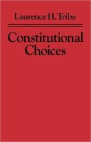 Constitutional Choices