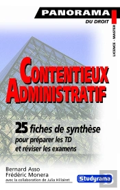 Contentieux Administratif ; 25 Fiches De Synthèse Pour Préparer Les Td Et Réviser Les Examens