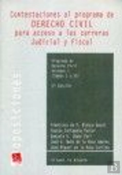 Bertrand.pt - Contestaciones Al Programa De Derecho Civil Volumen I Para Acceso A Las Carreras Judicial Y Fiscal