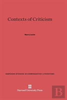 Contexts Of Criticism