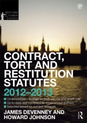 Contract, Tort And Restitution Statutes 2012-2013