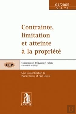 Bertrand.pt - Contrainte, Limitation Et Atteinte A La Propriete - Cup78 - 15 Avril 05
